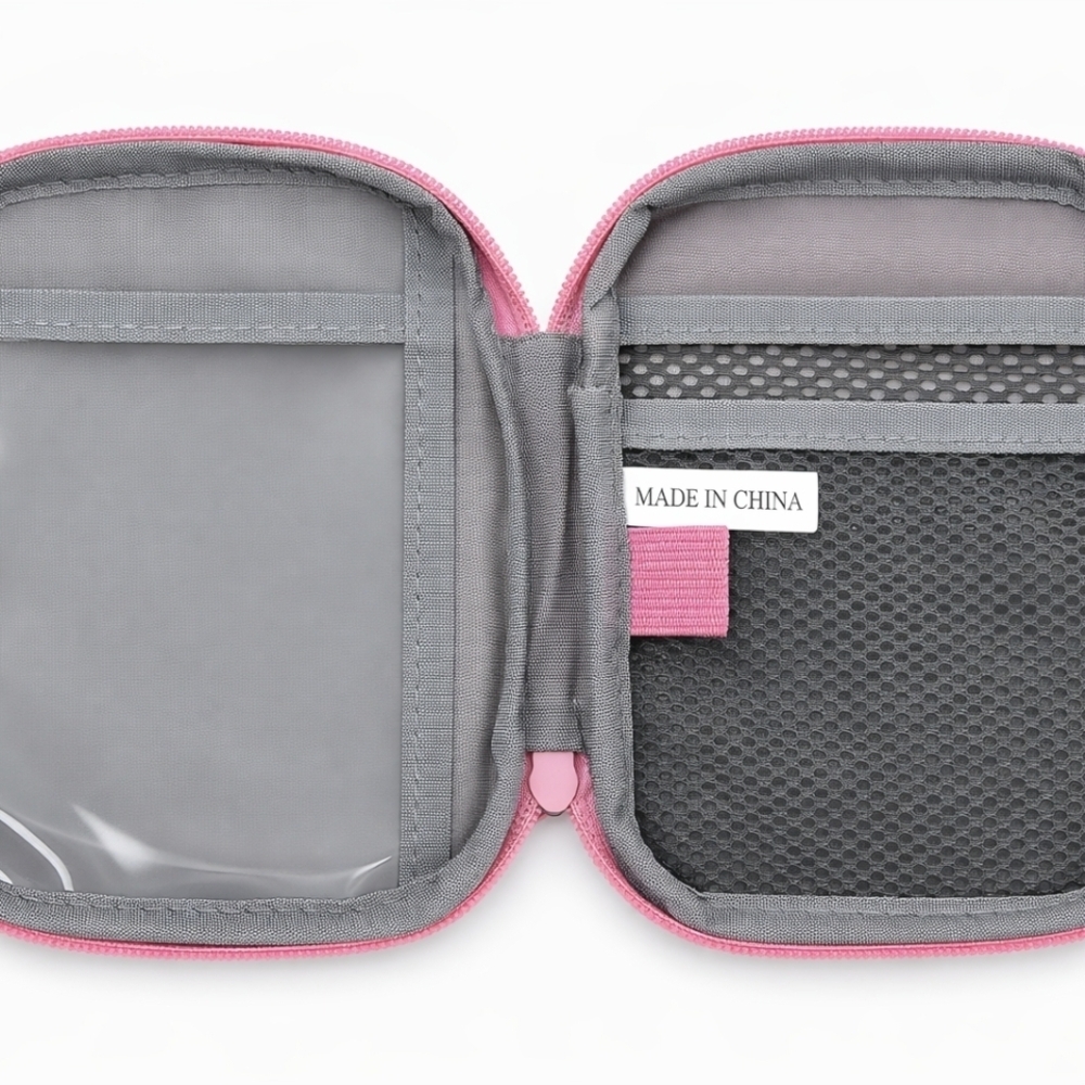 First Aid Pouch Pink Travel Organizer - Picture 3 of 7